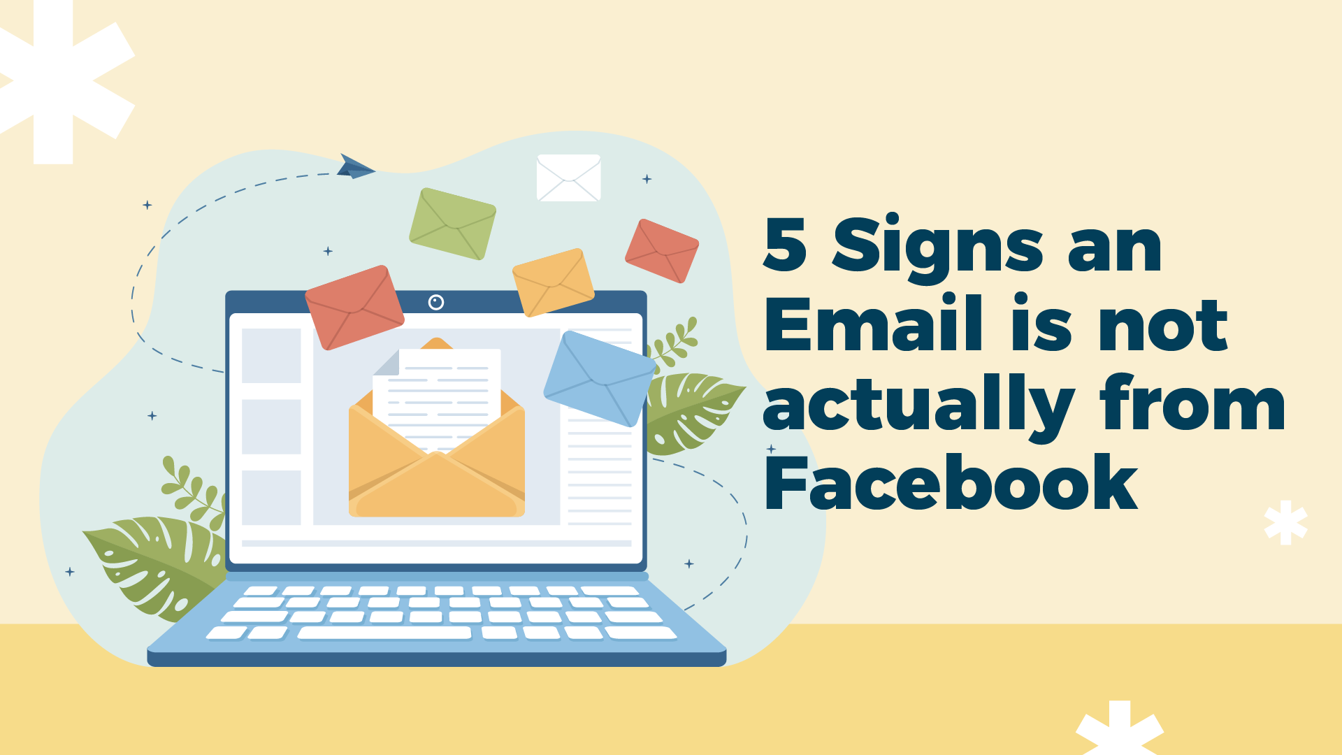 5 Signs Email not from Facebook